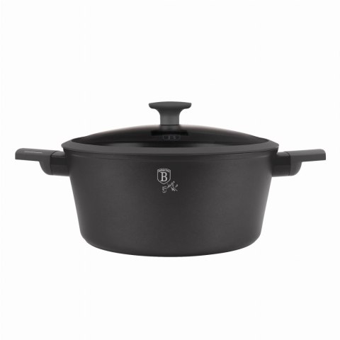 GARNEK TYTANOWY Z POKRYWKĄ 28CM 6.1L BERLINGER HAUS ANTRACIT BH-8132