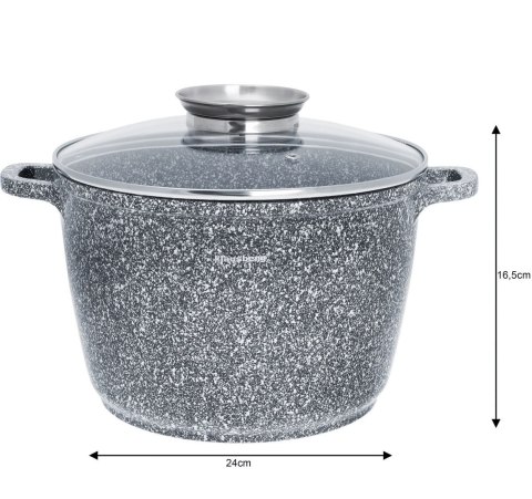 GARNEK Z POW. MARMUROWĄ 6.2L 24cm KLAUSBERG KB-7525