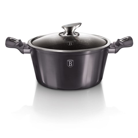 GARNEK Z POWŁ. GRANITOWĄ 6.1L 28cm BERLINGER HAUS Carbon Pro BH-6894