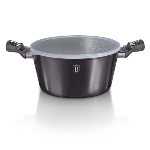 GARNEK Z POWŁ. GRANITOWĄ 6.1L 28cm BERLINGER HAUS Carbon Pro BH-6894