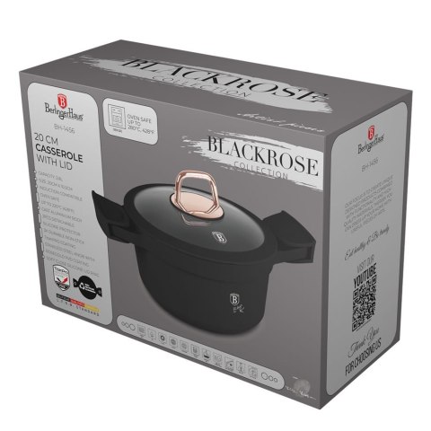 GARNEK Z POWŁOKĄ TYTANOWĄ 2.8L 20CM BERLINGER HAUS BLACK ROSE BH-1456