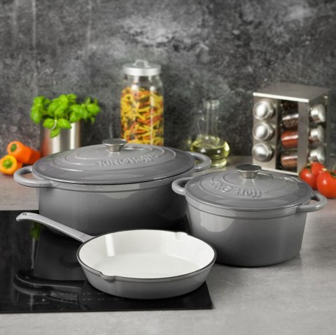 GARNEK ŻELIWNY EMALIOWANY 2.4L 20cm KINGHOFF KH-1520