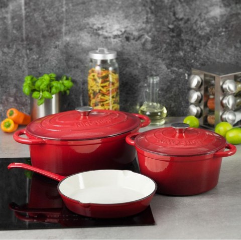 GARNEK ŻELIWNY EMALIOWANY 2.4L 20cm KINGHOFF KH-1614