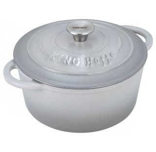 GARNEK ŻELIWNY EMALIOWANY 4.0L 24cm KINGHOFF KH-1521