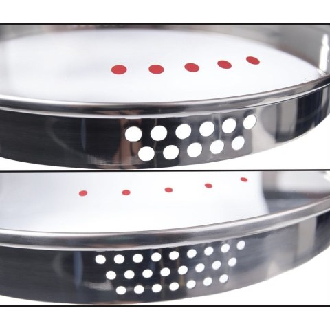 Garnek granitowy z pokrywką do odcedzania makaronu wody GRANDE 24 cm 5.5L ORION 113108