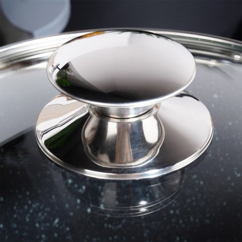 Garnek granitowy ze szklaną pokrywką indukcja wysoki GRANDE 4.2L ORION 113316