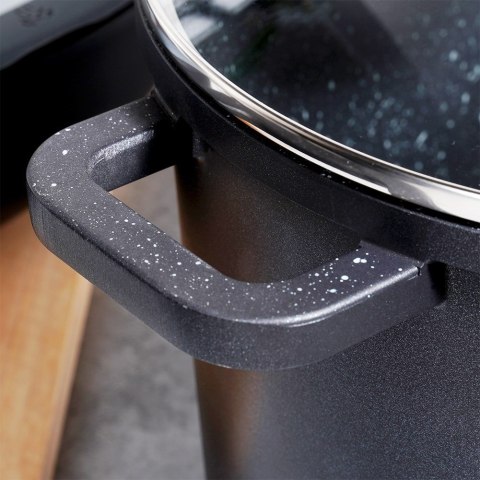 Garnek granitowy ze szklaną pokrywką indukcja wysoki GRANDE 7.6L ORION 113317