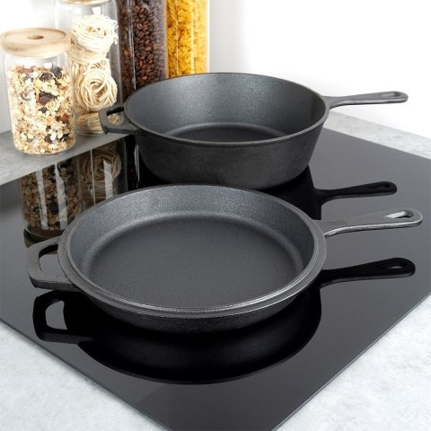 Garnek z patelnią żeliwne zestaw komplet 24 cm / 3.5L CAST LINE VILDE 199032