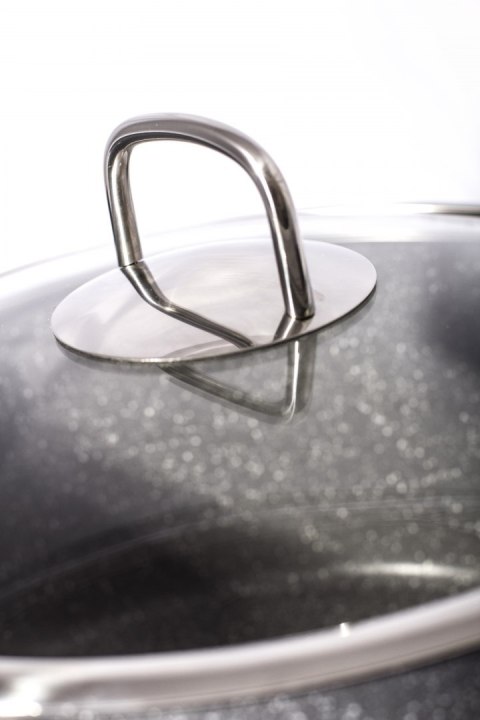 GARNKI GRANITOWE 18 ELE BERLINGER HAUS GRAY STONE TOUCH BH-6196