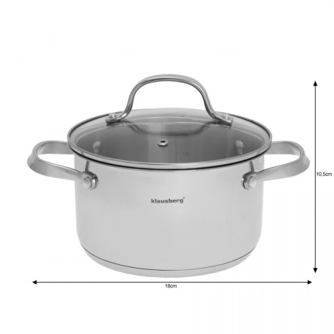 GARNKI KLAUSBERG 9 ELE. INOX 18/10 KB-7215