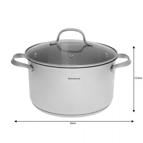 GARNKI KLAUSBERG 9 ELE. INOX 18/10 KB-7215