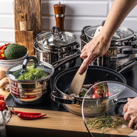 GARNKI STALOWE 12 EL. 2.1/2.1/2.9/3.4/3.9/6.6L KLAUSBERG KB-7702