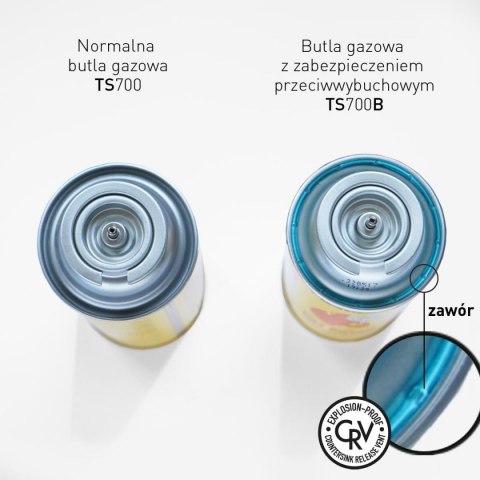 GAZ NABÓJ GAZOWY / PRZECIWYBUCHOWY SYSTEM CRV / KARTUSZ 227g / TYP MSF-1a TIROSS TS-700B