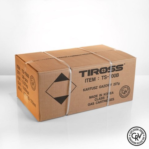 GAZ NABÓJ GAZOWY / PRZECIWYBUCHOWY SYSTEM CRV / KARTUSZ 227g / TYP MSF-1a TIROSS TS-700B