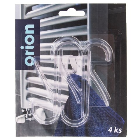 Haczyk wieszak ścienny na ubrania ręczniki na kaloryfer 4 sztuki ORION 831342