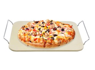 KAMIEŃ DO PIZZY 38 x 30 cm ZE STOJAKIEM BRUNBESTE BB-2929
