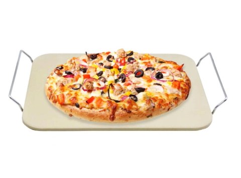 KAMIEŃ DO PIZZY 38 x 30 cm ZE STOJAKIEM BRUNBESTE BB-2929