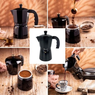 KAWIARKA ESPRESSO KAFETERKA CIŚNIENIOWA KINGHOFF 300ML / 6 FILIŻANEK KH-1883