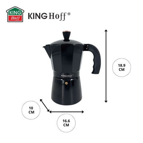 KAWIARKA ESPRESSO KAFETERKA CIŚNIENIOWA KINGHOFF 300ML / 6 FILIŻANEK KH-1883