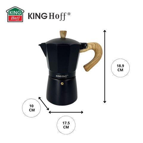 KAWIARKA ESPRESSO KAFETERKA CIŚNIENIOWA KINGHOFF 300ML / 6 FILIŻANEK KH-1886