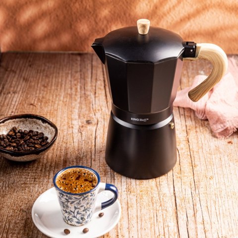 KAWIARKA ESPRESSO KAFETERKA CIŚNIENIOWA KINGHOFF 300ML / 6 FILIŻANEK KH-1886