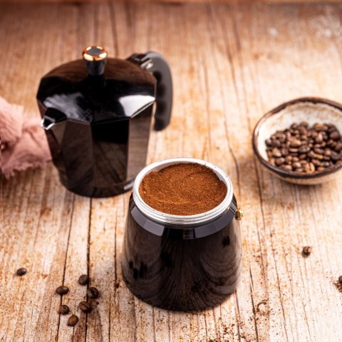 KAWIARKA ESPRESSO KAFETERKA CIŚNIENIOWA KINGHOFF 450ML / 9 FILIŻANEK KH-1884