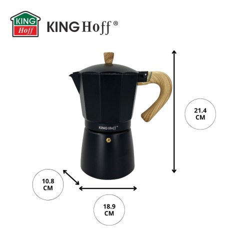 KAWIARKA ESPRESSO KAFETERKA CIŚNIENIOWA KINGHOFF 450ML / 9 FILIŻANEK KH-1887