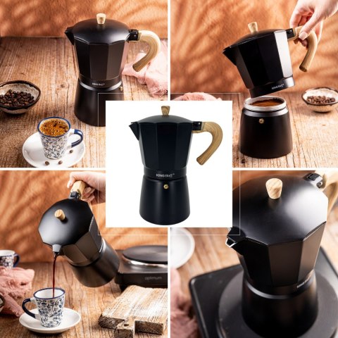 KAWIARKA ESPRESSO KAFETERKA CIŚNIENIOWA KINGHOFF 600ML / 12 FILIŻANEK KH-1888