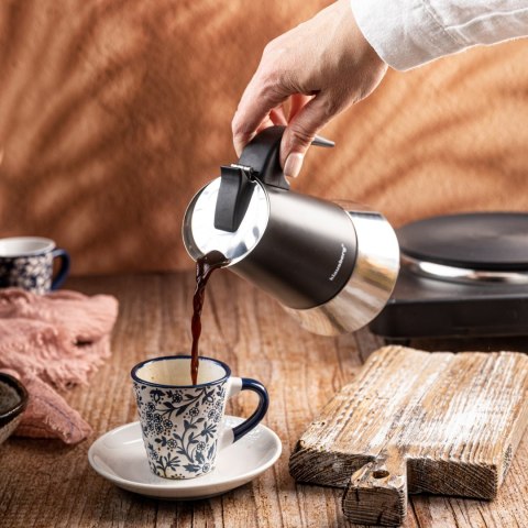 KAWIARKA ESPRESSO KAFETERKA CIŚNIENIOWA KLAUSBERG 300ML (6 FILIŻANKI) KB-7845