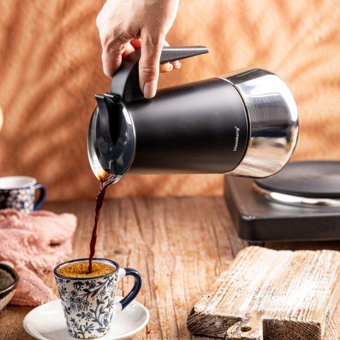 KAWIARKA ESPRESSO KAFETERKA CIŚNIENIOWA KLAUSBERG 450ML (9 FILIŻANKI) KB-7846