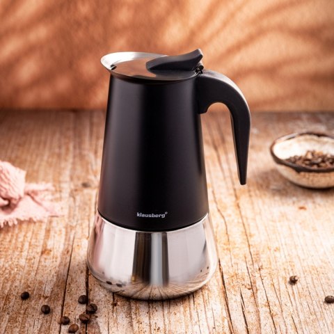 KAWIARKA ESPRESSO KAFETERKA CIŚNIENIOWA KLAUSBERG 600ML (12 FILIŻANKI) KB-7847