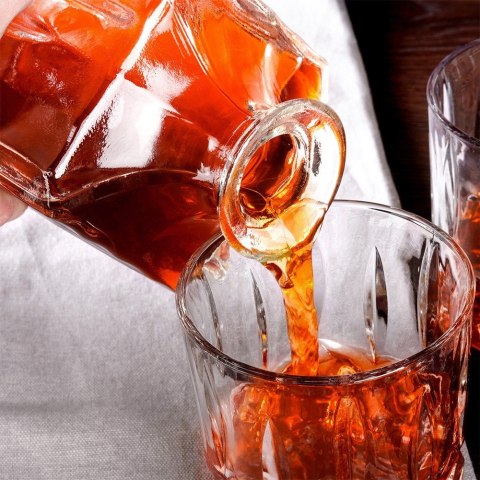 Karafka i szklanki do whisky nalewki na alkohol 900ml zestaw 5-ele VILDE 139665