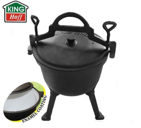 KOCIOŁEK ŻELIWNY MYŚLIWSKI 7L EMALIOWANY KiNGHOFF KH-2242