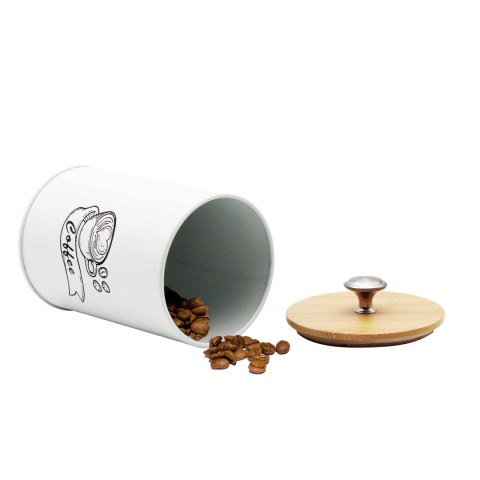 KOMPLET 4 POJEMNIKÓW KAWA HERBATA CUKIER SÓL 16X9,5CM BRUNBESTE BB-2674 (NAPISY ENG)