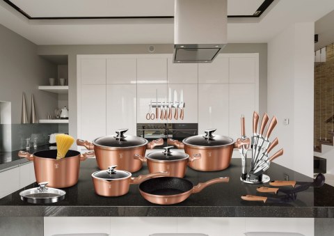 KOMPLET GARNKÓW 10-EL. BERLINGER HAUS METALLIC LINE ROSEGOLD BH-6151
