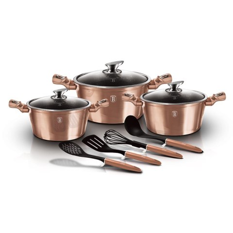 KOMPLET GARNKÓW 10-EL. BERLINGER HAUS METALLIC LINE ROSEGOLD BH-6151