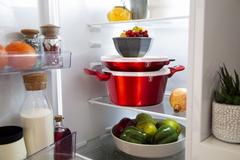 KOMPLET GARNKÓW 6-ele 24cm BERLINGER HAUS METALLIC LINE BURGUNDY BH-7050