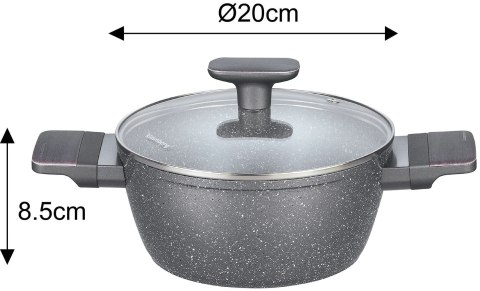 KOMPLET GARNKÓW Z MAMUROWĄ POWŁOKĄ NIEPRZYWIERAJĄCĄ 12-ELE KLAUSBERG KB-7832