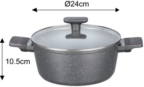 KOMPLET GARNKÓW Z MAMUROWĄ POWŁOKĄ NIEPRZYWIERAJĄCĄ 12-ELE KLAUSBERG KB-7832