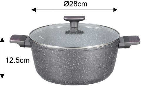 KOMPLET GARNKÓW Z MAMUROWĄ POWŁOKĄ NIEPRZYWIERAJĄCĄ 12-ELE KLAUSBERG KB-7832