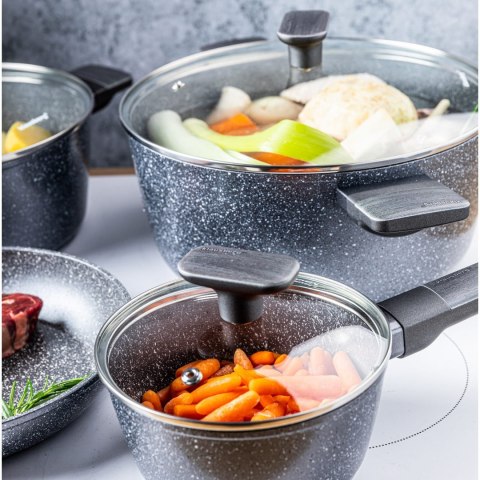 KOMPLET GARNKÓW Z MAMUROWĄ POWŁOKĄ NIEPRZYWIERAJĄCĄ 12-ELE KLAUSBERG KB-7832