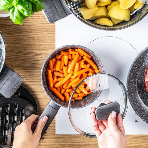 KOMPLET GARNKÓW Z MAMUROWĄ POWŁOKĄ NIEPRZYWIERAJĄCĄ 12-ELE KLAUSBERG KB-7832