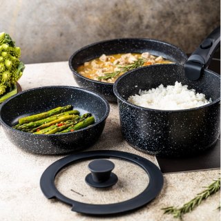 KOMPLET GARNKÓW Z MARMURKOWĄ POWŁOKĄ NIEPRZYWIERAJĄCĄ 5-ELE KLAUSBERG KB-7858