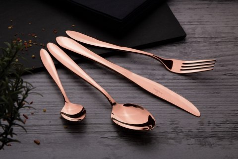 KOMPLET SZTUĆCÓW 24 EL. SATYNOWE BERLINGER HAUS ROSE GOLD BH-2623A