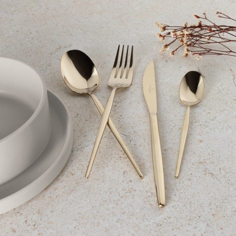 KOMPLET SZTUĆCÓW 24-ELE DLA 6 OSÓB BŁYSZCZĄCE SZAMPAŃSKIE BERLINGER HAUS BH-3067