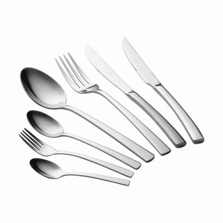 KOMPLET SZTUĆCÓW 42-ELE DLA 6 OSÓB BŁYSZCZĄCE SREBRNE BERLINGER HAUS BH-3045