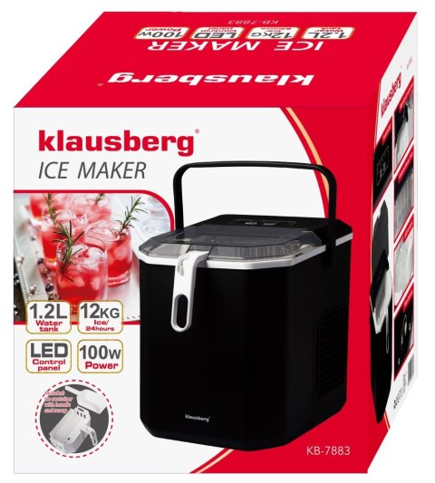 KOSTKARKA DO LODU AUTOMATYCZNA 1,2L 0.6KG 100W LED KLAUSBERG KB-7883