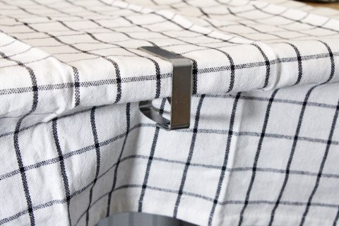 Klipsy do obrusu ceraty obrusa metalowe zestaw klipsów 4 sztuki BRUNBESTE BB-3343