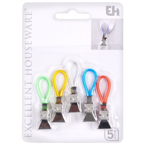 Klipsy na ręczniki ścierki do łazienki kuchni na ręczniki 5 sztuk EXCELLENT HOUSEWARE 569620