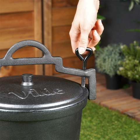 Kociołek żeliwny emaliowany na nóżkach z pokrywką CAST LINE 4L VILDE 199048